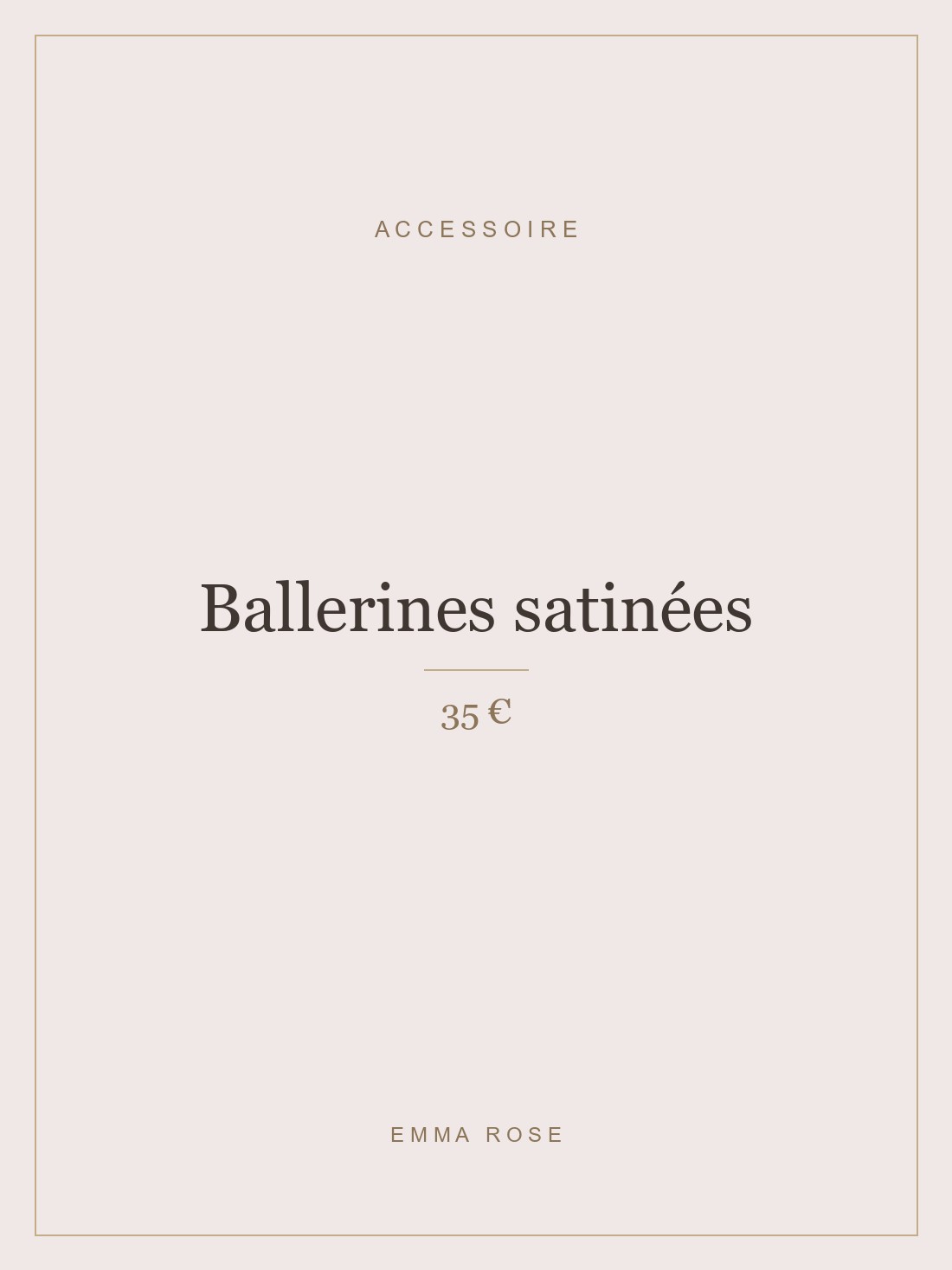Ballerines satinées