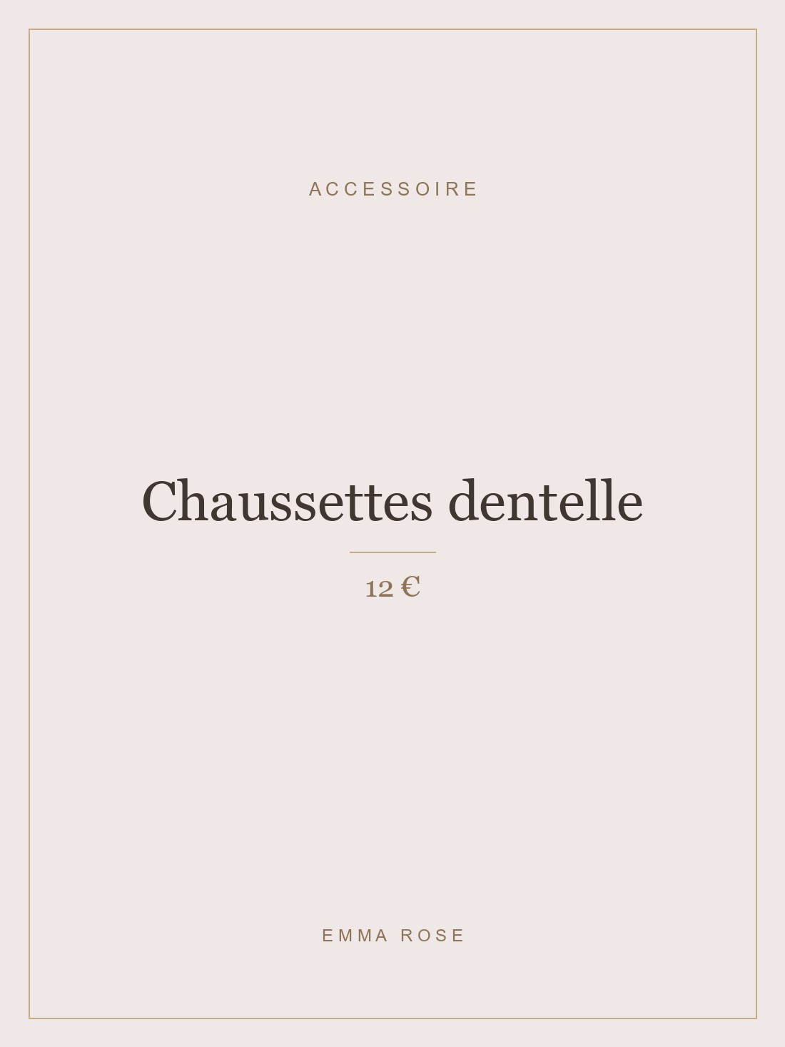 Chaussettes dentelle