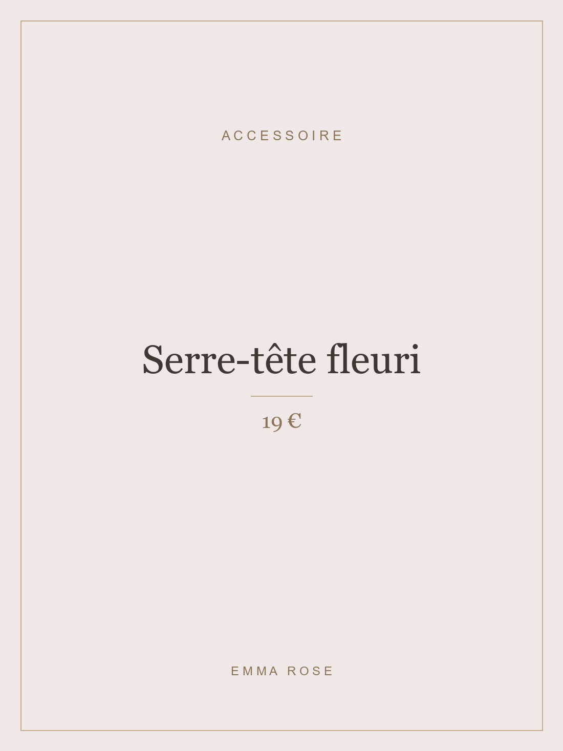 Serre-tête fleuri