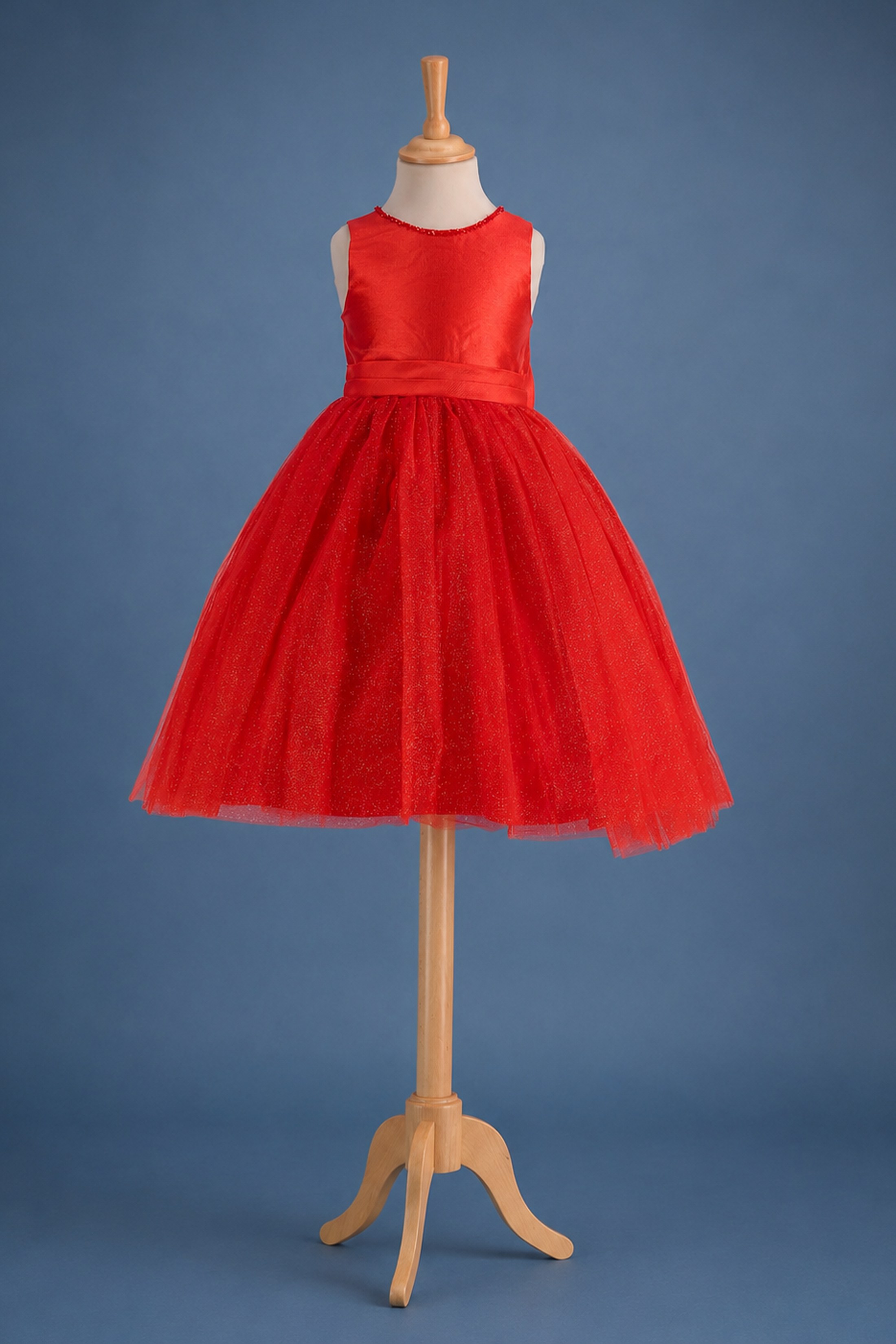 Robe Capucine - Tulle pailleté | Rouge